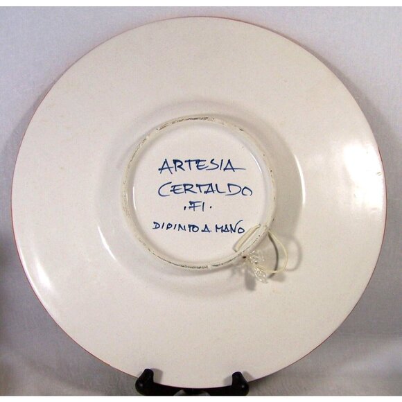 Artesia Ceramics Certaldo Italy Tuscan Majolica Quality Originality Craftswomen - Picture 2 of 5
